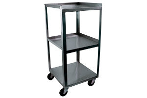 Narrow Cart - 14" x 14" x 30" - Stainless Steel